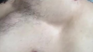 Showing Off Chest Muscles