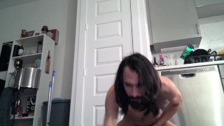 heavy cock and balls webcam tease