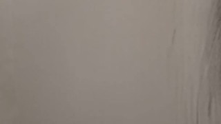 Jerking off and ass spanking in the shower