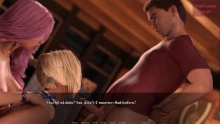 Fetish Locator Week 2 Part 5 (READ ALOUD w in game voices & sound) Double teaming Blindfolded Nora
