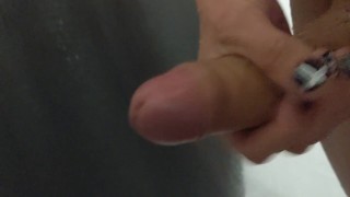 Shower quickie with cumshot