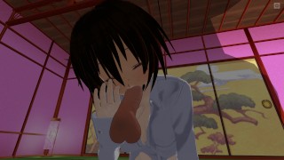 3D HENTAI Cummed on redhead girlfriend all over face
