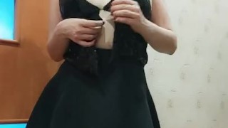 striptease and caress