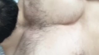 Flexing Chest Muscles
