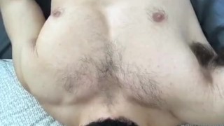 Flexing Big Biceps & Chest Muscles
