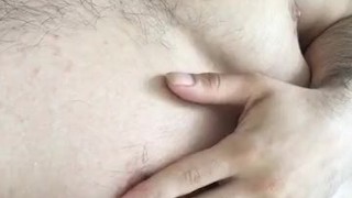Rubbing Male Nipple Hot