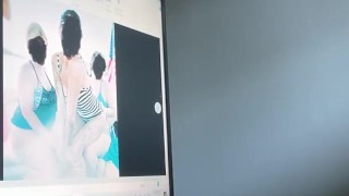 Masturbating to coworkers Facebook page