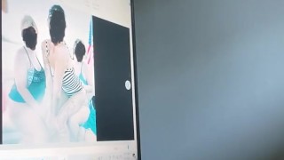 Masturbating to coworkers Facebook page