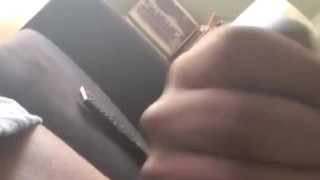 Risky BBC Masturbation In Living Room (Short Vid) 