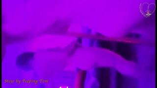 Redhead nerd in pigtails dancing in her room in front of mirror - TheGoddessOfLust
