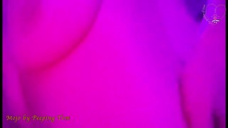 Redhead nerd in pigtails dancing in her room in front of mirror - TheGoddessOfLust