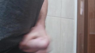 Jerking off at the office