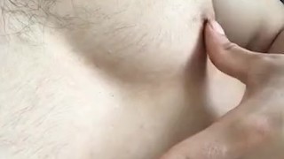 Male Nipples Being Rubbed POV