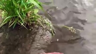 Shooting A Cumshot Over The Water