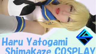 Shimakaze Cosplay Cross-dresser Masturbation 