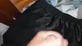 Cumshot on short