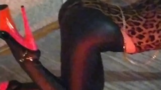 Femdom Katrix striptease 