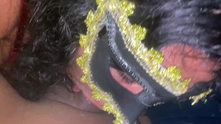 Mamada Sexy y Sumisa De Cerca POV & Corrida En La Boca