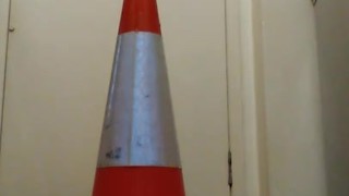 3rd Try With Traffic Cone Wreaks My Asshole 