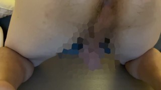 日本人素人ゲイが四つん這いしてアナル丸見え