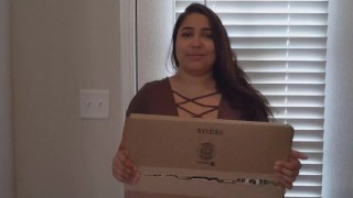 Slutty Wife Gives Jerk Off Instructions to Neighbor When Wife is Away