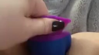 Watch me fucks my tight pussy with big dildo