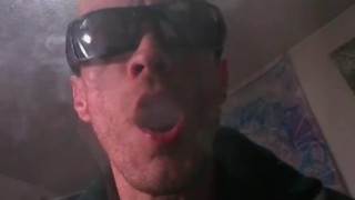 Oregonleatherboy Smoking In Black Leather Slow