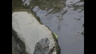 Sexy toe play in water