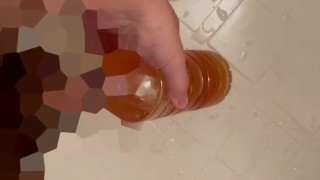日本人素人がペットボトル満杯になるまでおしっこした　4回目 最終回