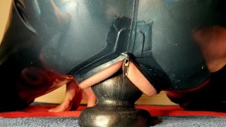 GIANT ANAL PLUG stretching my hole to the limit...