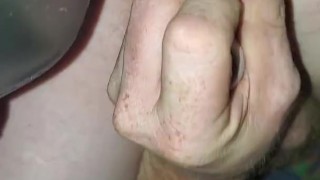 Hubby takes big dildo
