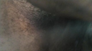 Black guy rubbing one out
