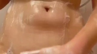 Hot and soapy shower session