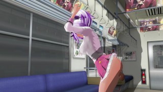 3D HENTAI Schoolgirl didn't wear panties on the train (PART 2)