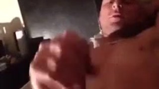 Wanking my big hard cock