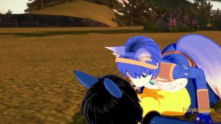 Star Fox Pokemon Star Fox Pokemon Furry Hentai - Krystal x Lucario Boobjob & Fucked