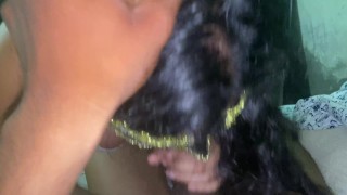 La mejor mamada profunda del mundo, me saca la leche y se la come toda!