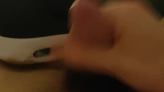 Cum in straight friend's nikes