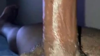 Big cock jacking off after long day at work
