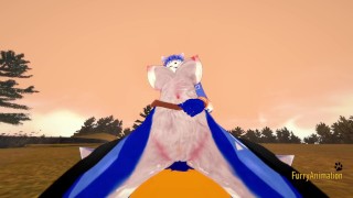 Star Fox Pokemon Furry Hentai - POV Krystal x Lucario Boobjob blowjob and fucked