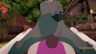 Aimal Crossing Pokemon Pokemon Furry Yaoi - Mewtwo x Raymond Blowjob with cum in his face and anal