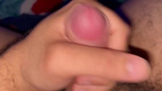 Lonely Chub Jerks Off His Small Cock 