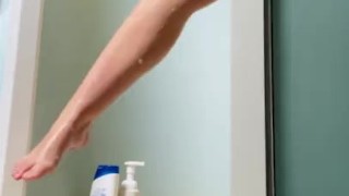 Shaving my legs for you. 
