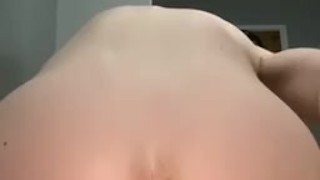 Riding small dildo