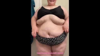 ssbbw shows off in bikini