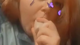 Sucking my toy