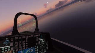Flying Around San Francisco At Sunset In My F-22 Raptor