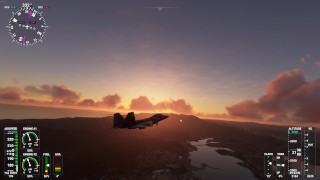 Flying Around San Francisco At Sunset In My F-22 Raptor
