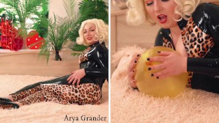 Sexy big ass fetish kinky MILF teasing in latex