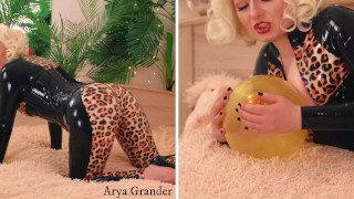 Sexy big ass fetish kinky MILF teasing in latex